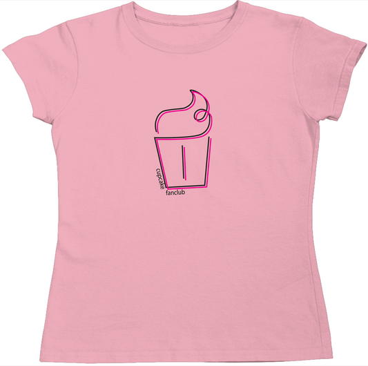 Cupcake: Women Round Neck T-Shirt