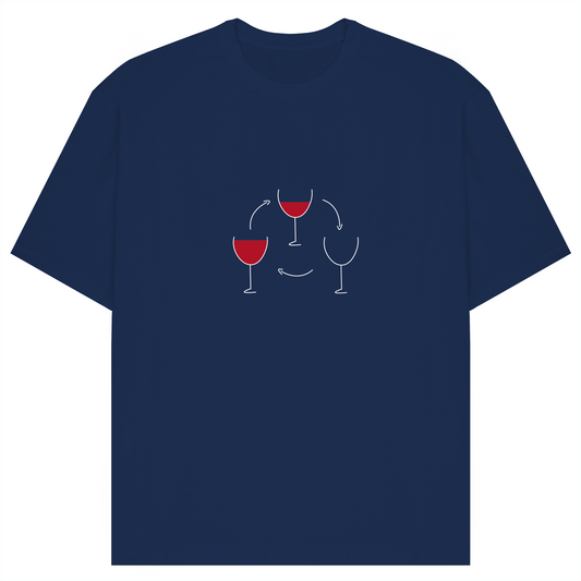 Cycle of Wine: Oversized T-Shirt (Dark)